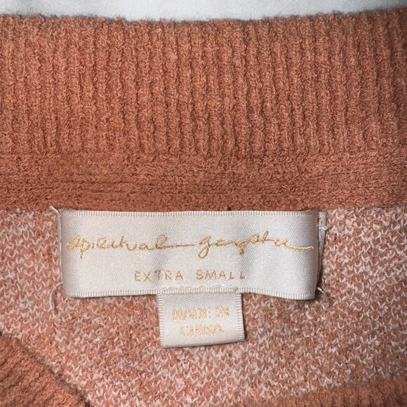 SPIRITUAL GANGSTER Pull Over Sweater – Brown/White – Size XS - Picture 2 of 3